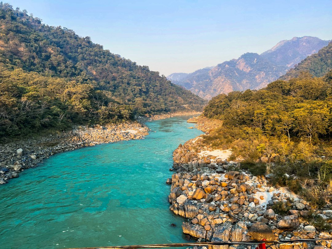Scenic Ganga river and bridge in Rishikesh for a weekend getaway from Delhi
